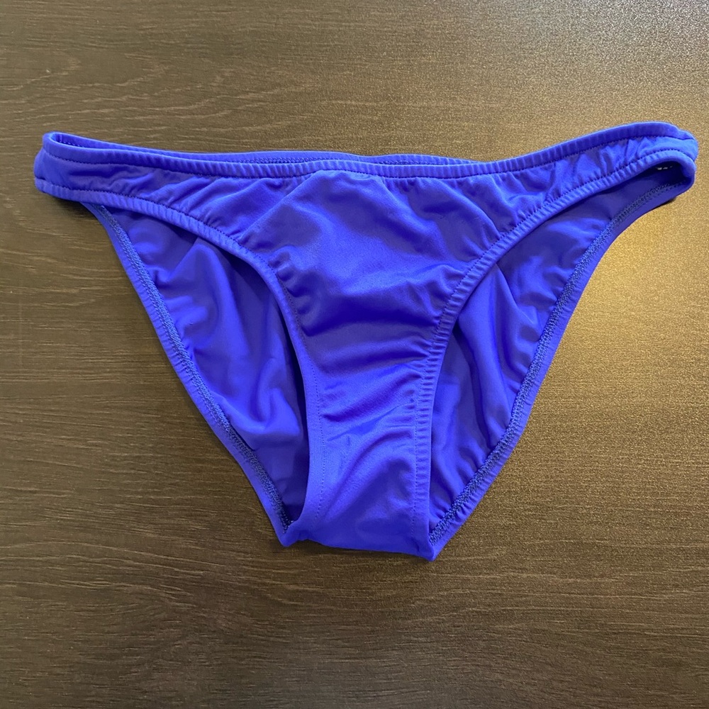 Blue bikini bottoms